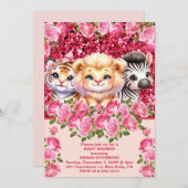 Einladung der Mädchendusche (Vorne/Hinten)