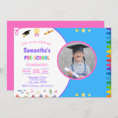 Einladung der Mädchenvorschulabschlusspartei (Vorne/Hinten)