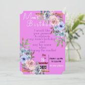 Einladung der Mama zum Geburtstag (Stehend Vorderseite)