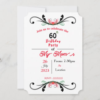 Einladung der Mama zum Geburtstag