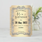 Einladung der Mama zum Geburtstag (Stehend Vorderseite)