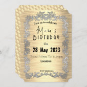 Einladung der Mama zum Geburtstag (Vorne/Hinten)