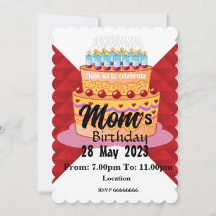 Einladung der Mama zum Geburtstag
