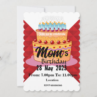 Einladung der Mama zum Geburtstag