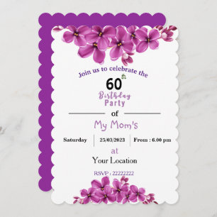 Einladung der Mama zum Geburtstag