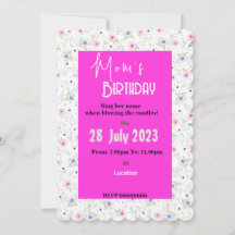 Einladung der Mama zum Geburtstag