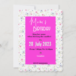 Einladung der Mama zum Geburtstag