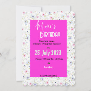 Einladung der Mama zum Geburtstag
