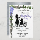 Einladung der Mama zum Geburtstag (Vorne/Hinten)