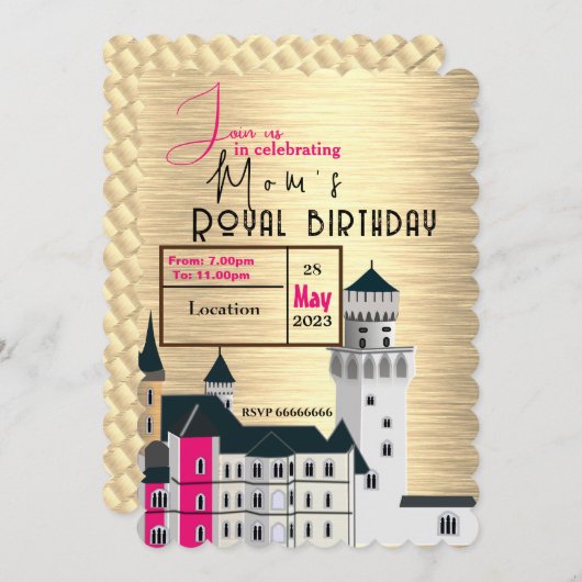 Einladung der Mama zum Königstag (Vorne/Hinten)
