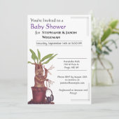 Einladung der Mandrake Babydusche (Stehend Vorderseite)