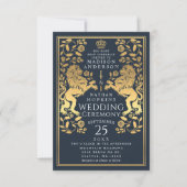 Einladung der Marine Royal Lion Medieval Gold Wedd (Vorderseite)