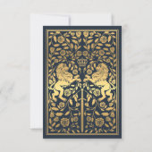 Einladung der Marine Royal Lion Medieval Gold Wedd (Rückseite)