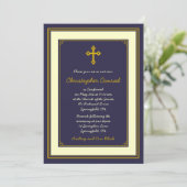 Einladung der Marine und der Gold Confirmation (Stehend Vorderseite)