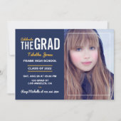 Einladung der Marine und der Gold Graduation Party (Vorderseite)