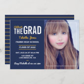 Einladung der Marine und der Gold Graduation Party (Vorne/Hinten)