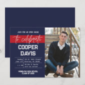 Einladung der Marine und des Roten Fotos (Vorne/Hinten)