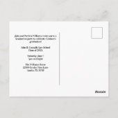 Einladung der Maroon Gold Law School Graduation Pa Postkarte (Rückseite)