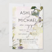 Einladung der Marsala Oil Typografy Engagement Par (Vorderseite)