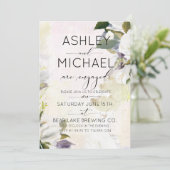 Einladung der Marsala Oil Typografy Engagement Par (Stehend Vorderseite)