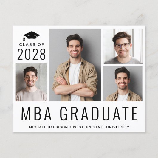 Einladung der MBA-Foto-Graduiertengruppe (Vorderseite)