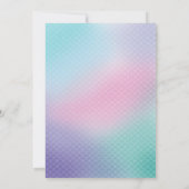 Einladung der Meerjungfrau-Geburtstagspartei (Rückseite)