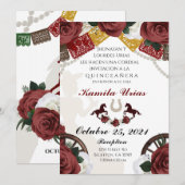 Einladung der mexikanischen Charra (Vorne/Hinten)