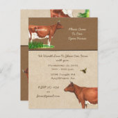 Einladung der Milchfarm Tour Guernsey Cow (Vorne/Hinten)