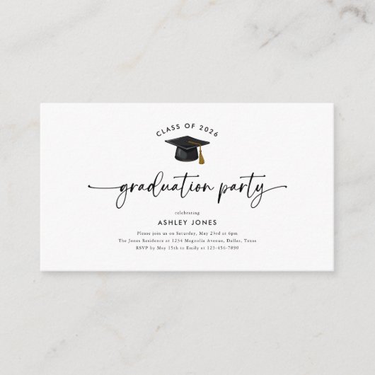 Einladung der Mini Modern Graduation Party (Vorderseite)