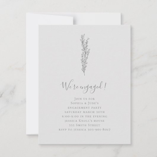 Einladung der Minimalistischen Bewerbungspartei (Vorderseite)