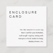 Einladung der Minimalistischen Einsteckkarte HARLO (Vorderseite)