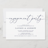 Einladung der Minimalistischen Navy-Engagement-Par (Vorderseite)