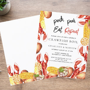 Einladung der modernen Crawfish Boil-Gruppe
