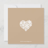 Einladung der modernen Daisy Hearts (Rückseite)