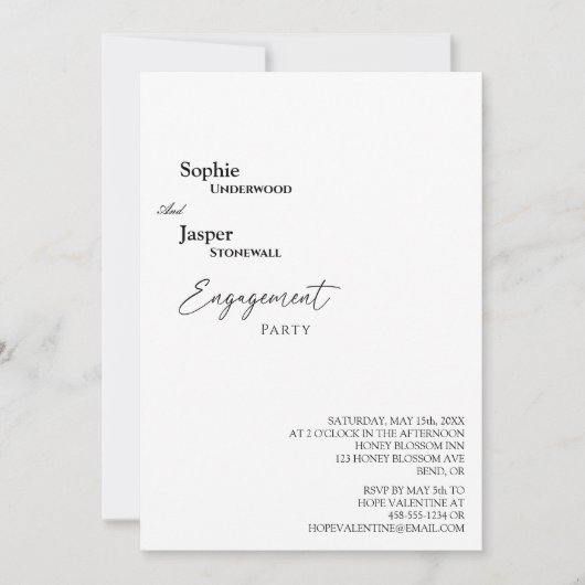 Einladung der Modernen Foto-Engagement-Partei (Vorderseite)