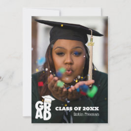 Einladung der Modernen Foto Graduation Party