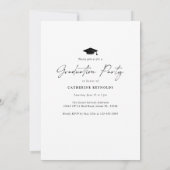 Einladung der Modernen Foto Graduation Party (Rückseite)