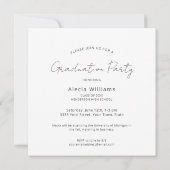 Einladung der Modernen Foto Graduation Party (Rückseite)