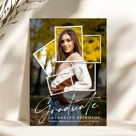 Einladung der Modernen Foto Graduation Party