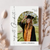 Einladung der Modernen FOTO Graduation Party Postkarte