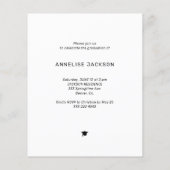 Einladung der Modernen Foto-Graduierungspartei Flyer (Hinten)