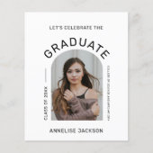 Einladung der Modernen Foto-Graduierungspartei Flyer (Vorne)