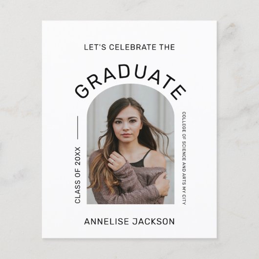 Einladung der Modernen Foto-Graduierungspartei Flyer (Vorne)