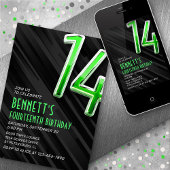 Einladung der modernen Jungen zum 14. Geburtstag