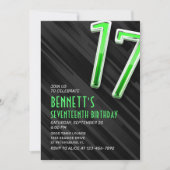 Einladung der modernen Jungen zum 17. Geburtstag (Vorderseite)