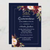 Einladung der modernen Navy zur Quinceanera (Vorne/Hinten)