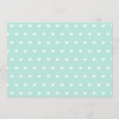 Einladung der modernen schwangeren Frau zur Kinder (Rückseite)