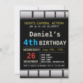 EINLADUNG DER MOVIE BIRTHDAY (Vorderseite)