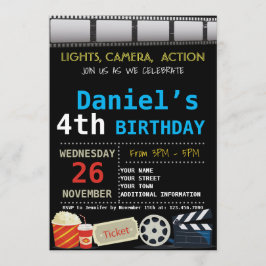 EINLADUNG DER MOVIE BIRTHDAY