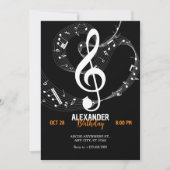 Einladung der Musiknoten (Vorderseite)